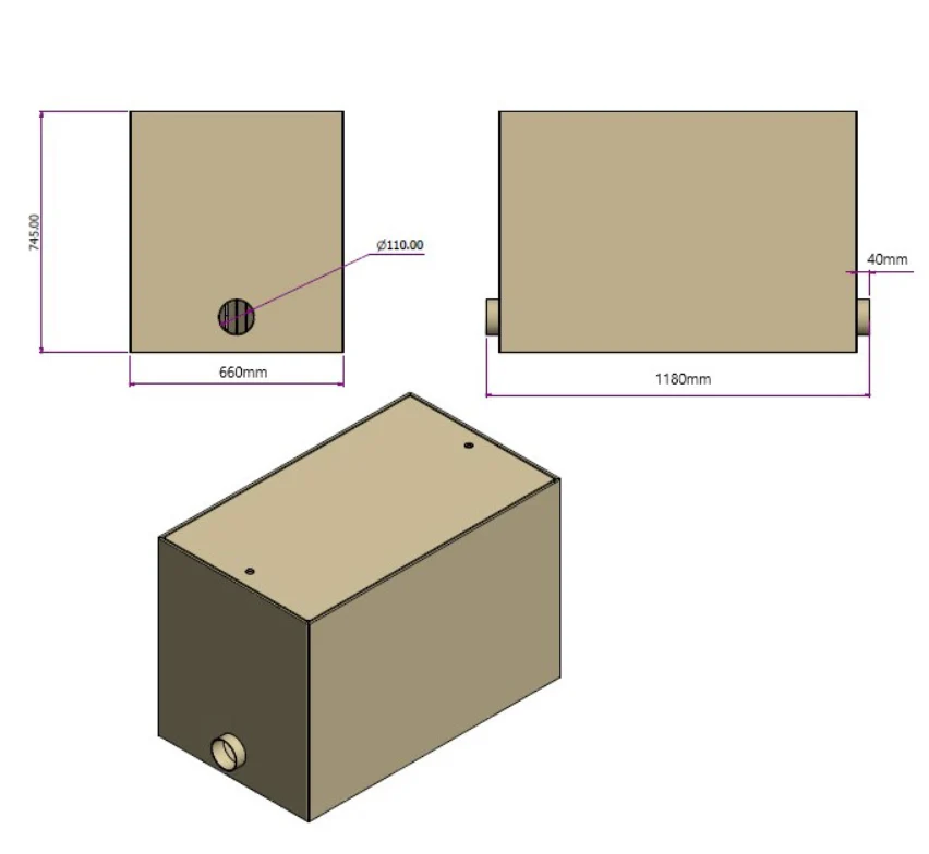 Burtons 1100 Flat Bottom Bio Chamber - Image 3