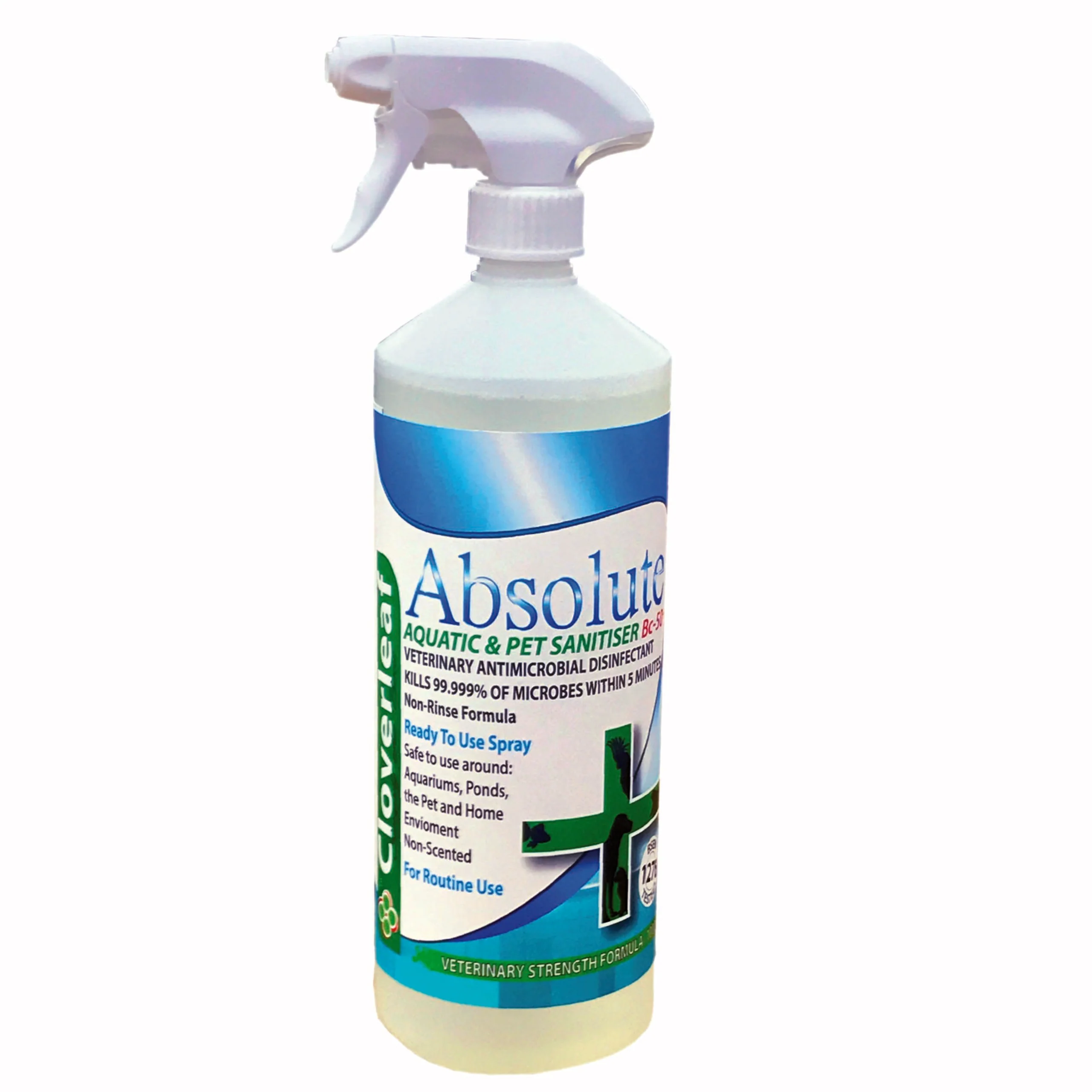 Absolute+ Aquatic & Pet Sanitiser Spray 1L