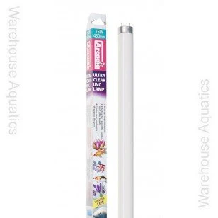 Arcadia Ultraclear UVC Lamp, 4W, 6W, 8W, 15W,16W 30W.
