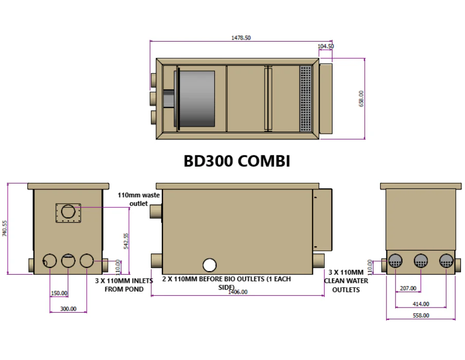 Burtons BD300 Drum Filter and Bio Combi - Image 4