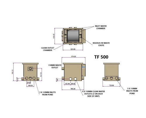 Burtons TF-500 Pond Drum Through-Flow Filter - Image 4