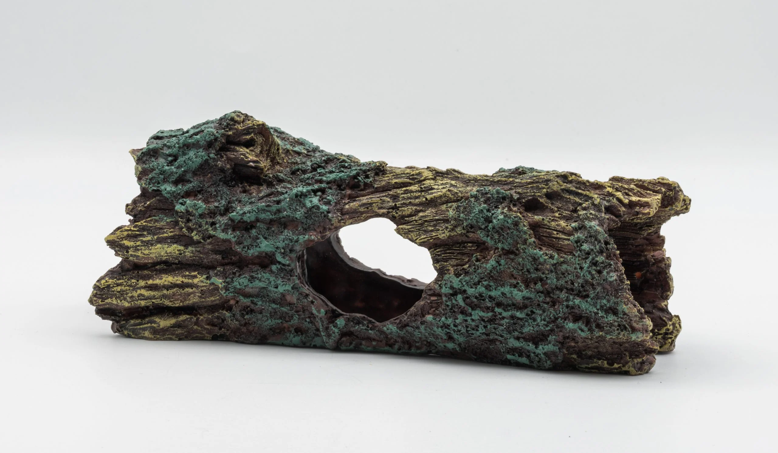 ProRep Dark Wood Log Hide - Medium 18.5x7x7.2cm