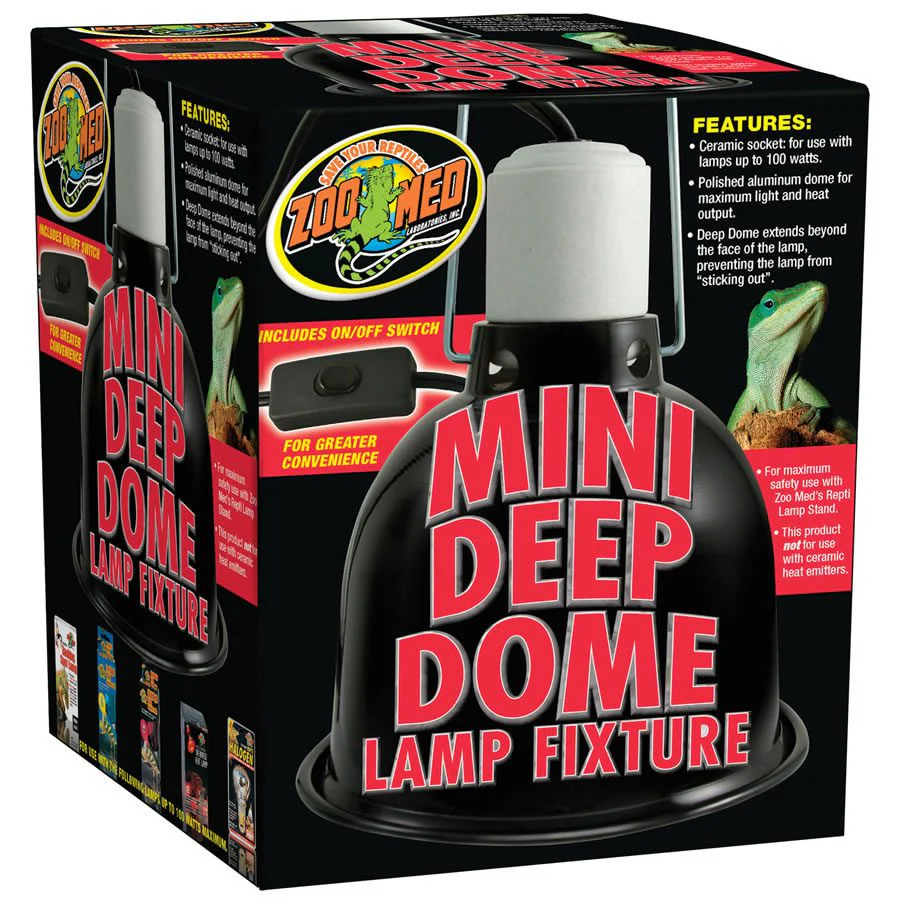 Zoo-Med Mini Deep Dome Lamp Fixture