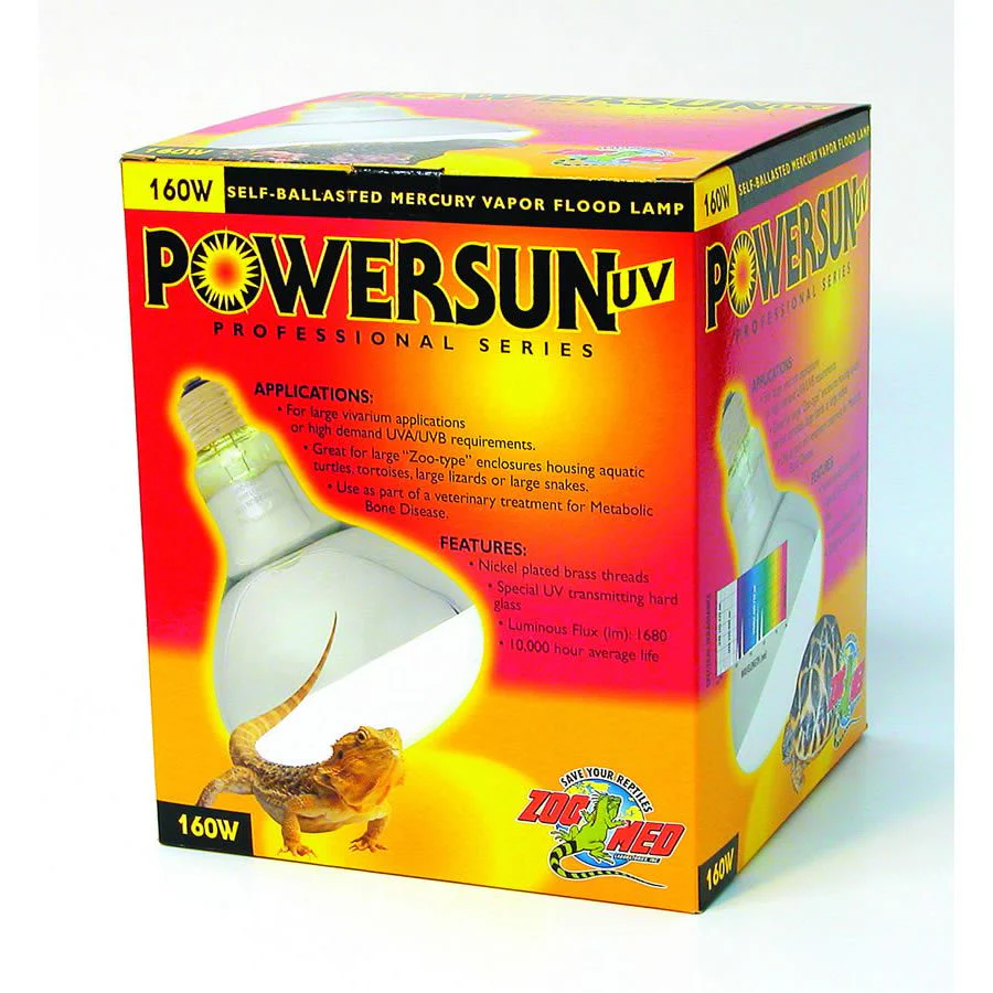 Zoo-Med Powersun UV 160W Flood