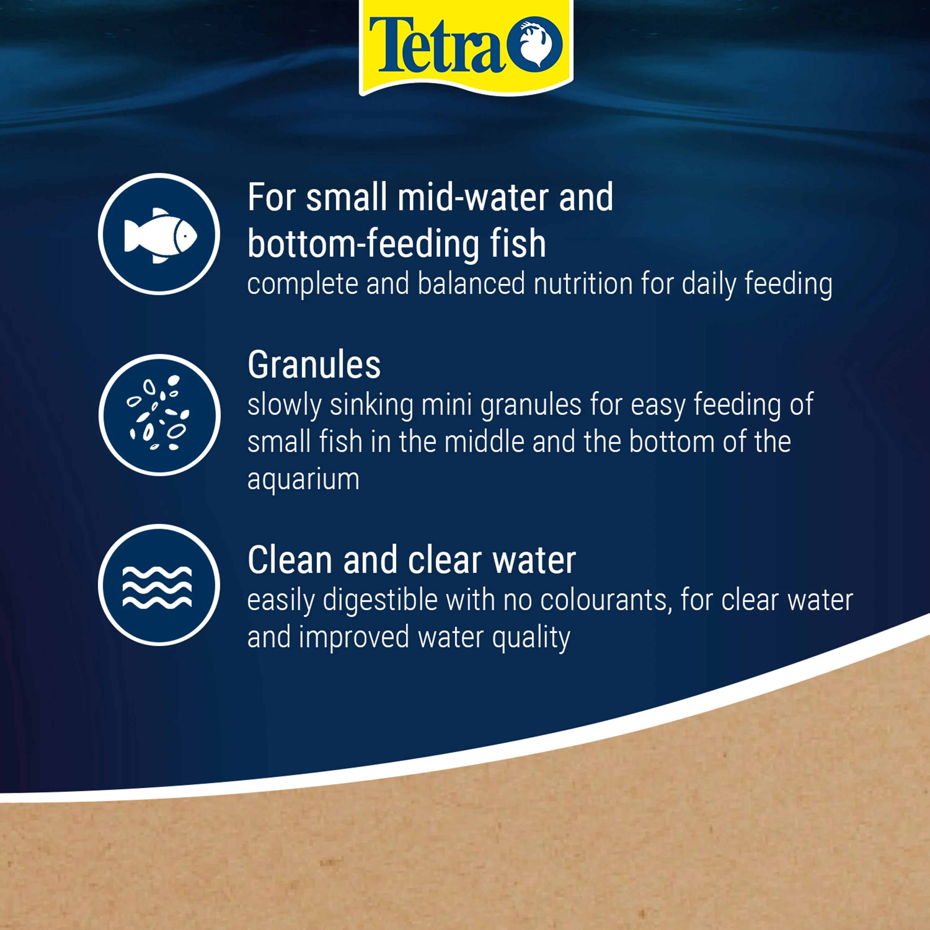 Tetra Prima 45g Sinking Mini Granules Tropical Fish Food - Image 4