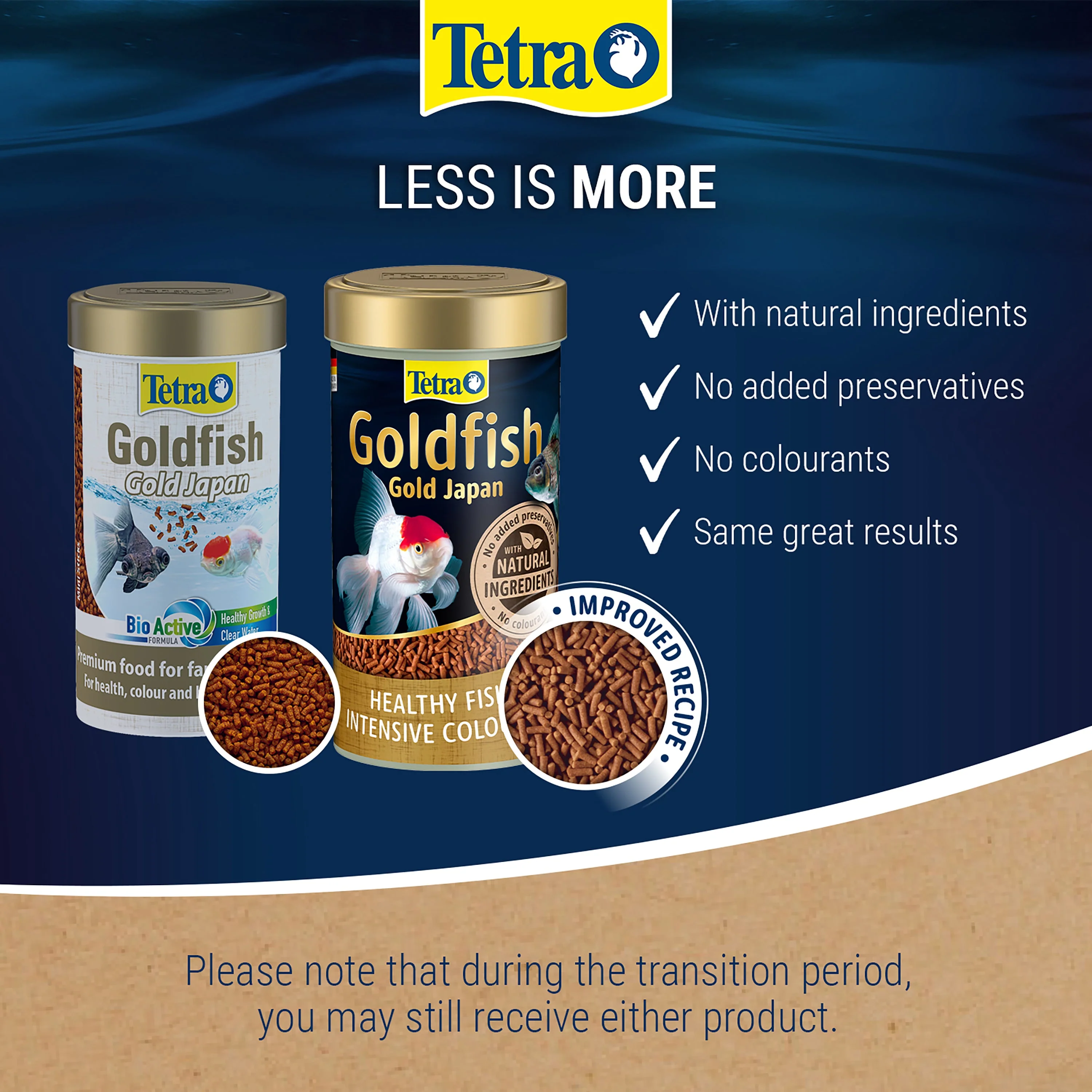 Tetrafin Gold Japan 145g Sinking Goldfish Pellets - Medium - Image 3