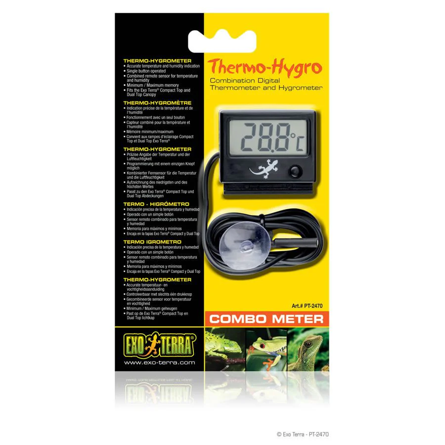 Exo-Terra Thermo-Hygro Combometer
