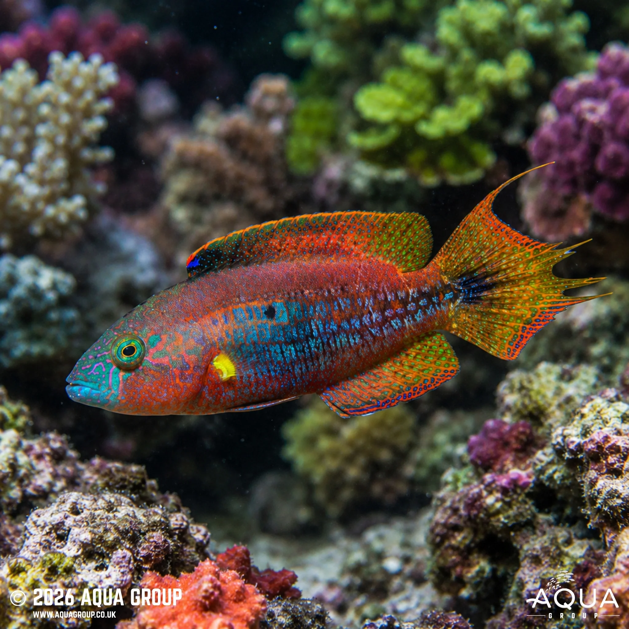 Twospot Maori Wrasse - Oxycheilinus bimaculatus